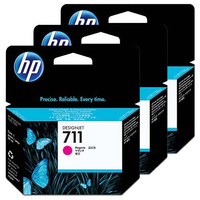 HP CZ135A 711 MAGENTA KARTU� - HP Designjet T120 - T520 Orjinal Magenta Kartu� 3lu Paket
