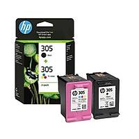 HP 305 2-Pack Tri-color/Black Original Ink Cartridge