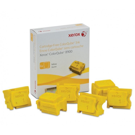 Xerox ColorQube 8900 Genuine Xerox Solid Ink Yellow (6 Sticks) (108R01024)