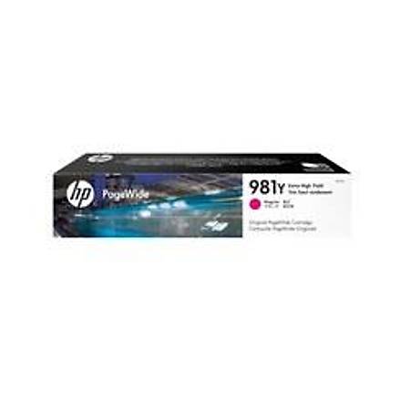 HP 981Y Extra Yksek Kapasiteli Macenta Orijinal PageWide Kartu