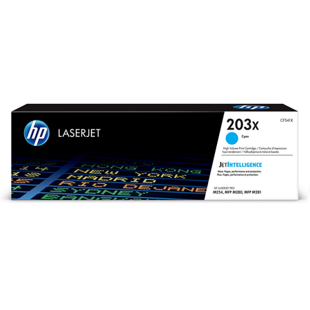HP CF541X 203X TONER - HP M254 / M280 / M281 ORJNAL MAV TONER YKSEK KAPASTE