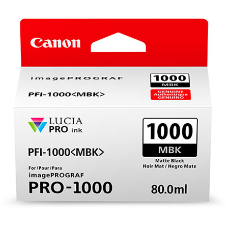 Canon PFI-1000MBK - Canon Pro-1000 Mat Siyah Kartu