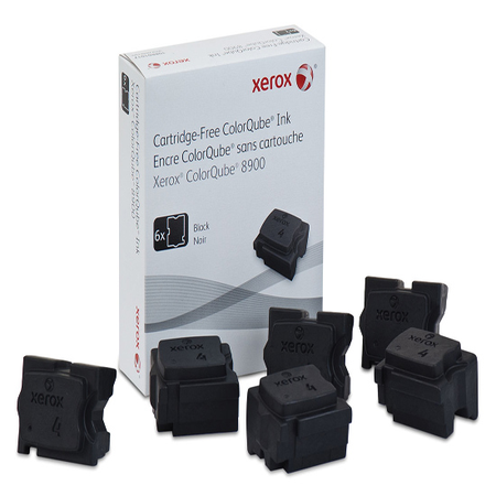 Xerox ColorQube 8900 Genuine Xerox Solid Ink Black (6 Sticks) (108R01025)