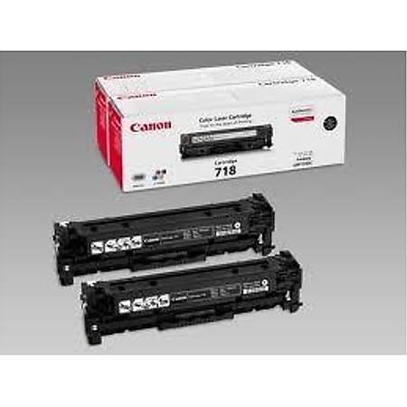 Canon CRG-718 BK 2'li Toner Kartu