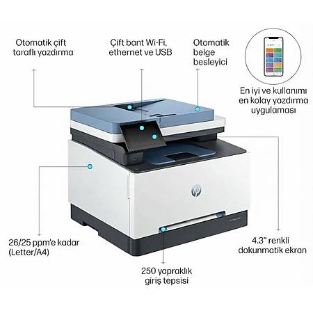 HP Color LaserJet Pro MFP 3303fdw 499M8A Renkli Lazer Yaz�c�