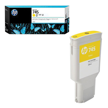 HP F9K02A 745 300Ml Yellow (Sar) Orjinal Kartu