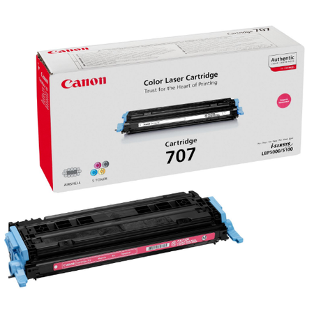 Canon 707M Toner - Canon I-SENSYS LBP5000 - LBP5100 Orjinal Magenta Toner