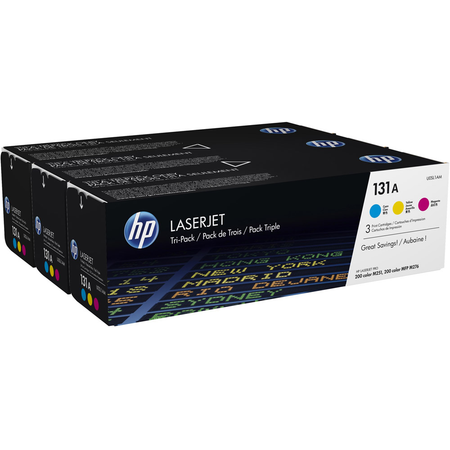 HP U0SL1AM 131A 3'lü Orjinal Paket (Sarı-Magenta-Mavi) CF211A - CF212A - CF213A