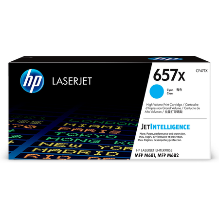 HP 657X CF471X TONER, Hp Color LaserJet MFP M681 - M682 Orjinal Mavi Toner