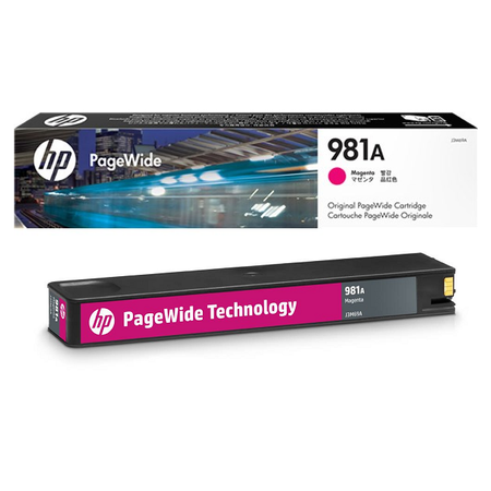 HP 981A J3M69A Magenta Kartu - HP PageWide 556 - MFP 586 Orjinal Magenta Kartu