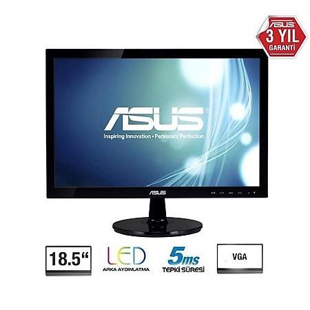 18.5 ASUS VS197DE LED 1366x768 5MS VGA VESA 3YIL