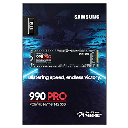 1TB SAMSUNG 990 PRO 7450/6900MB/s M.2 NVMe MZ-V9P1T0BW