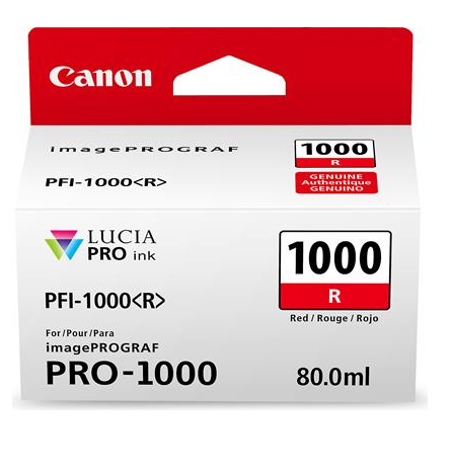 Canon PFI-1000R - Canon Pro-1000 Kırmızı Mürekkep Kartuş
