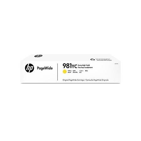 HP L0R19YC Ekstra Yksek Kapasite Yellow Taahhtl PageWide Kartu (981YC)