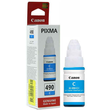 Canon GI-490C - Canon Pixma GI-490 C Orjinal Mavi Mürekkep