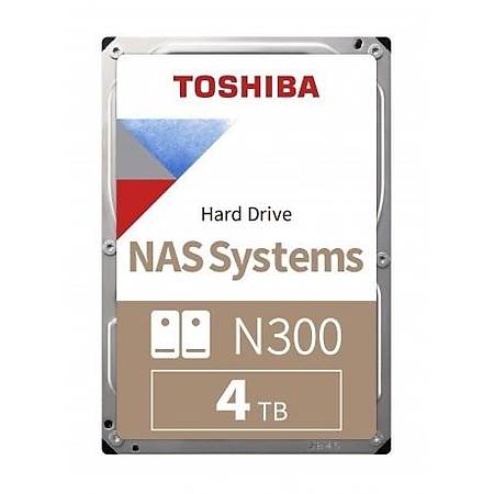4TB TOSHIBA N300 7200RPM SATA3 NAS 128MB HDWG440UZSVA