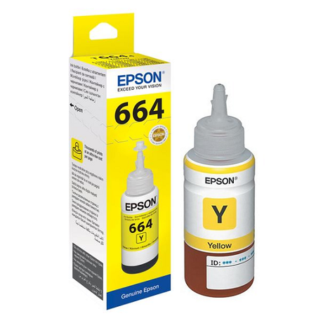EPSON 664 T6644 Orjinal Sarı Mürekkep