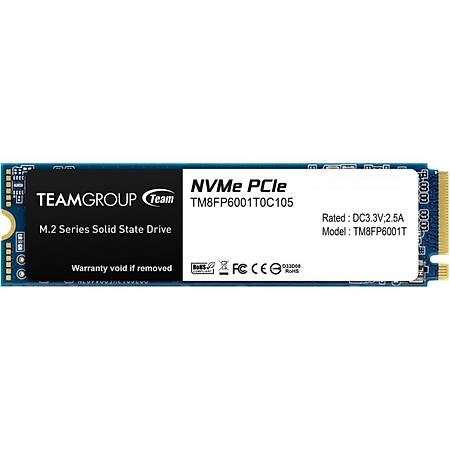 Team MP33 256GB 1600/1000MB/s NVMe PCIe Gen3x4 M.2 SSD Disk (TM8FP6256G0C101)