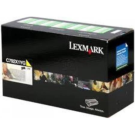 Lexmark C792X1YG Toner Yellow (20,000 Sayfa)