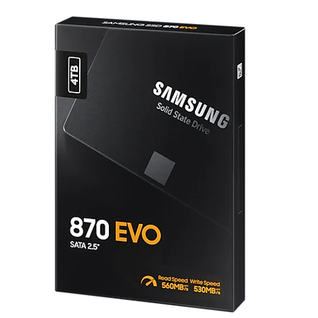 4TB SAMSUNG 870 EVO 560/530MB/s MZ-77E4T0BW SSD
