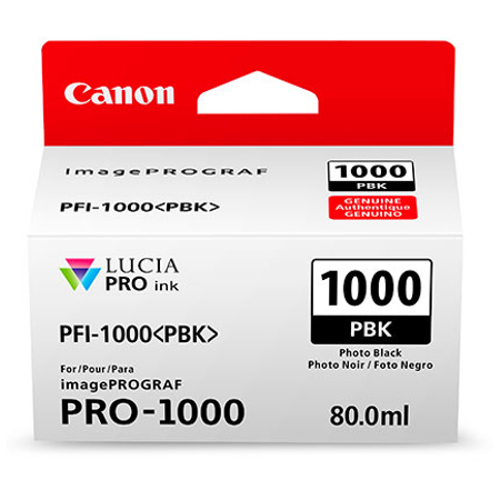 Canon PFI-1000PBK - Canon Pro-1000 Photo Siyah Kartu