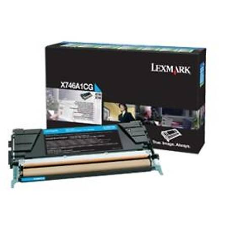 Lexmark X746A1CG Mavi Return Toner Cardridge 7K