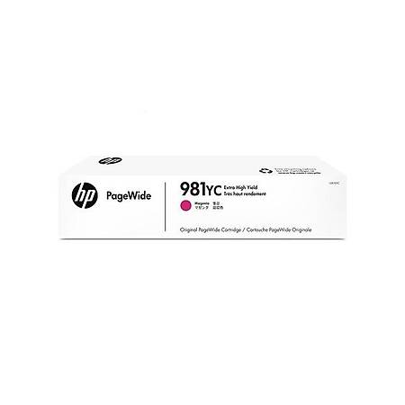 HP L0R18YC Eksta Yksek Kapasite Magenta Taahhtl PageWide Kartu (981YC)