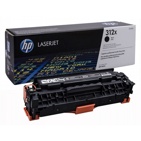 HP 312X CF380X TONER - Hp Colorlaserjet Pro M476DN - M476DW - M476NW Orjinal Siyah Toner Yuk.Kapasite