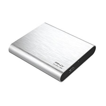 PNY Pro Elite Gümüþ 250 GB 1000/320MB/s USB 3.2 Gen 2 Type-C Taþýnabilir SSD (PSD0CS2060SB-250-RB)