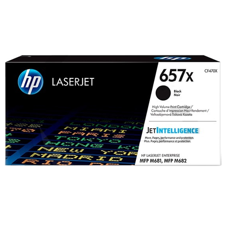 HP 657X CF470X TONER - Hp Color LaserJet MFP M681 - M682 Orjinal Siyah Toner
