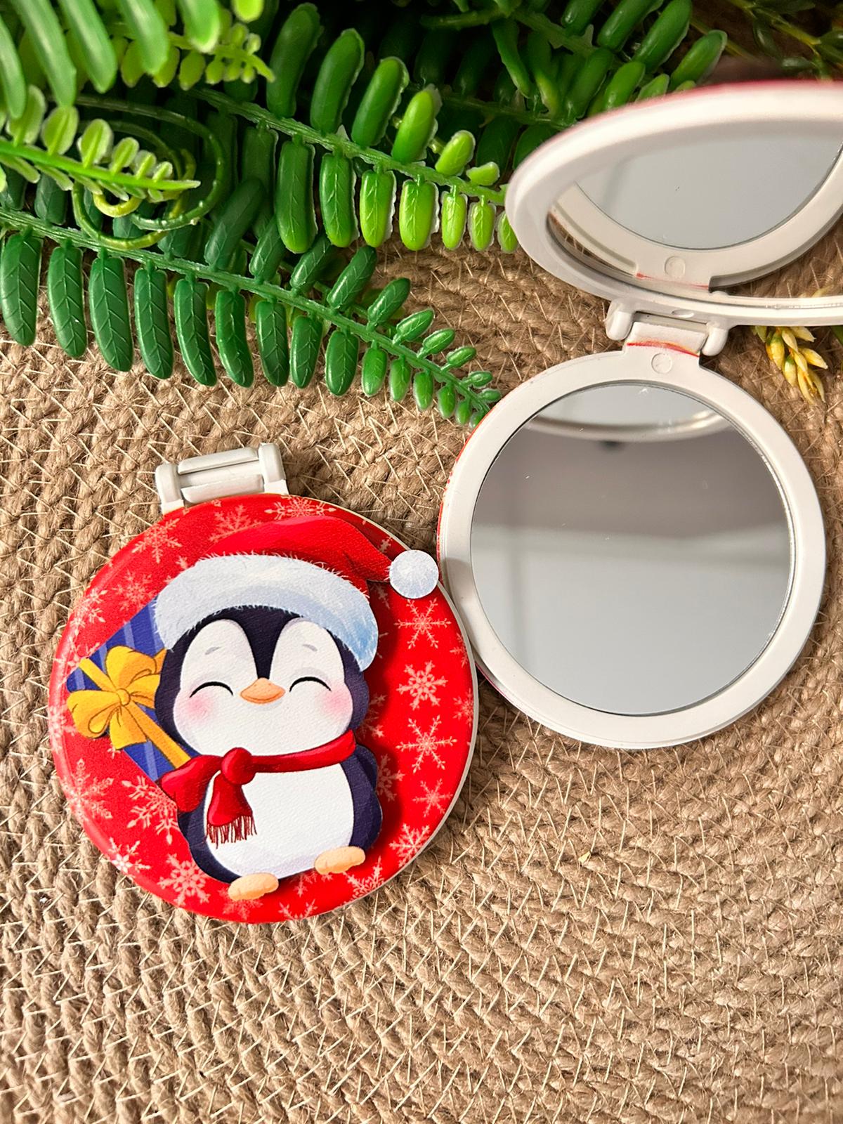 Ahşap Figürlü Ayna  Penguen