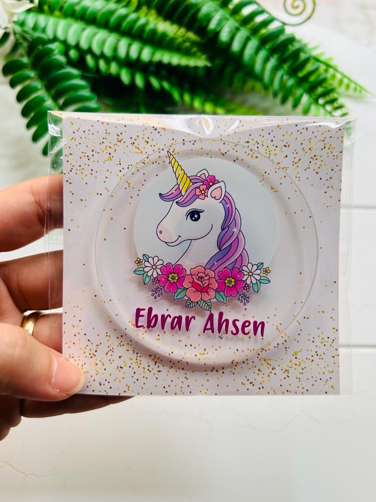 Unicorn Temalı Pleksi Magnet