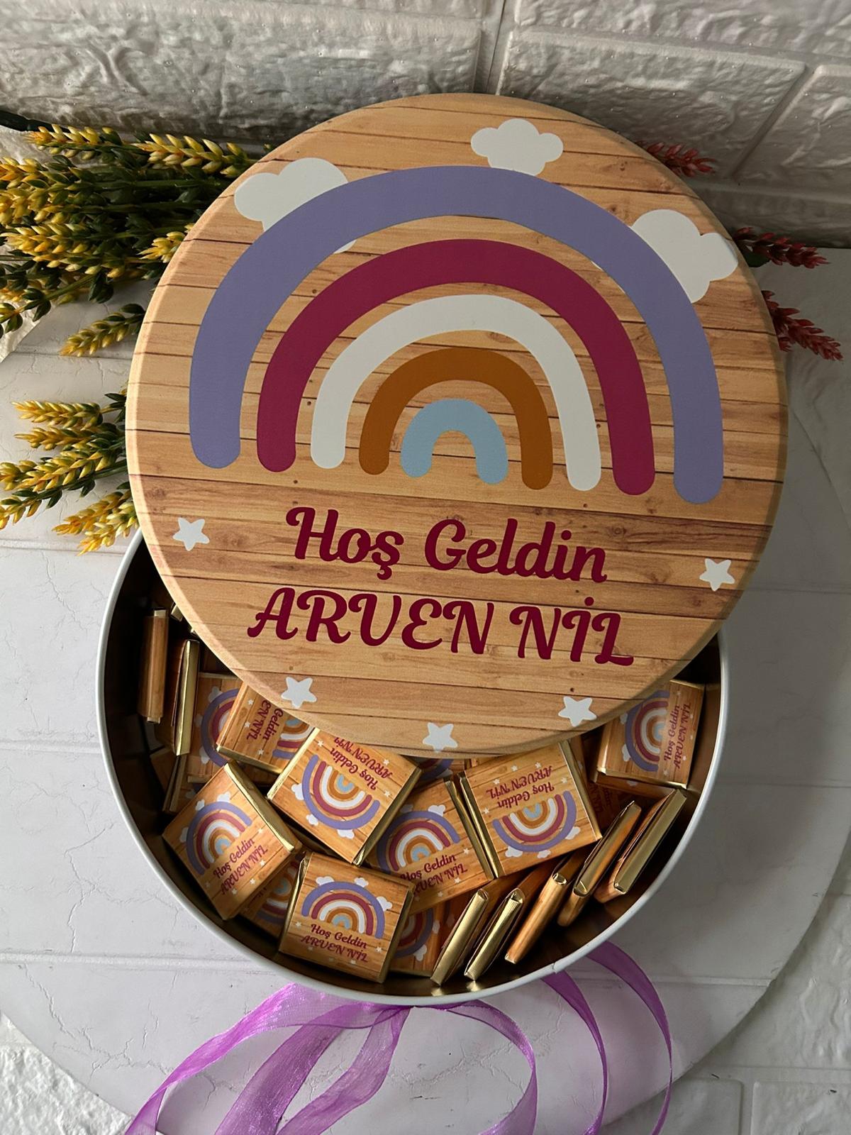 MOR BOHEM TEMALI  ÇİKOLATA  KUTUSU