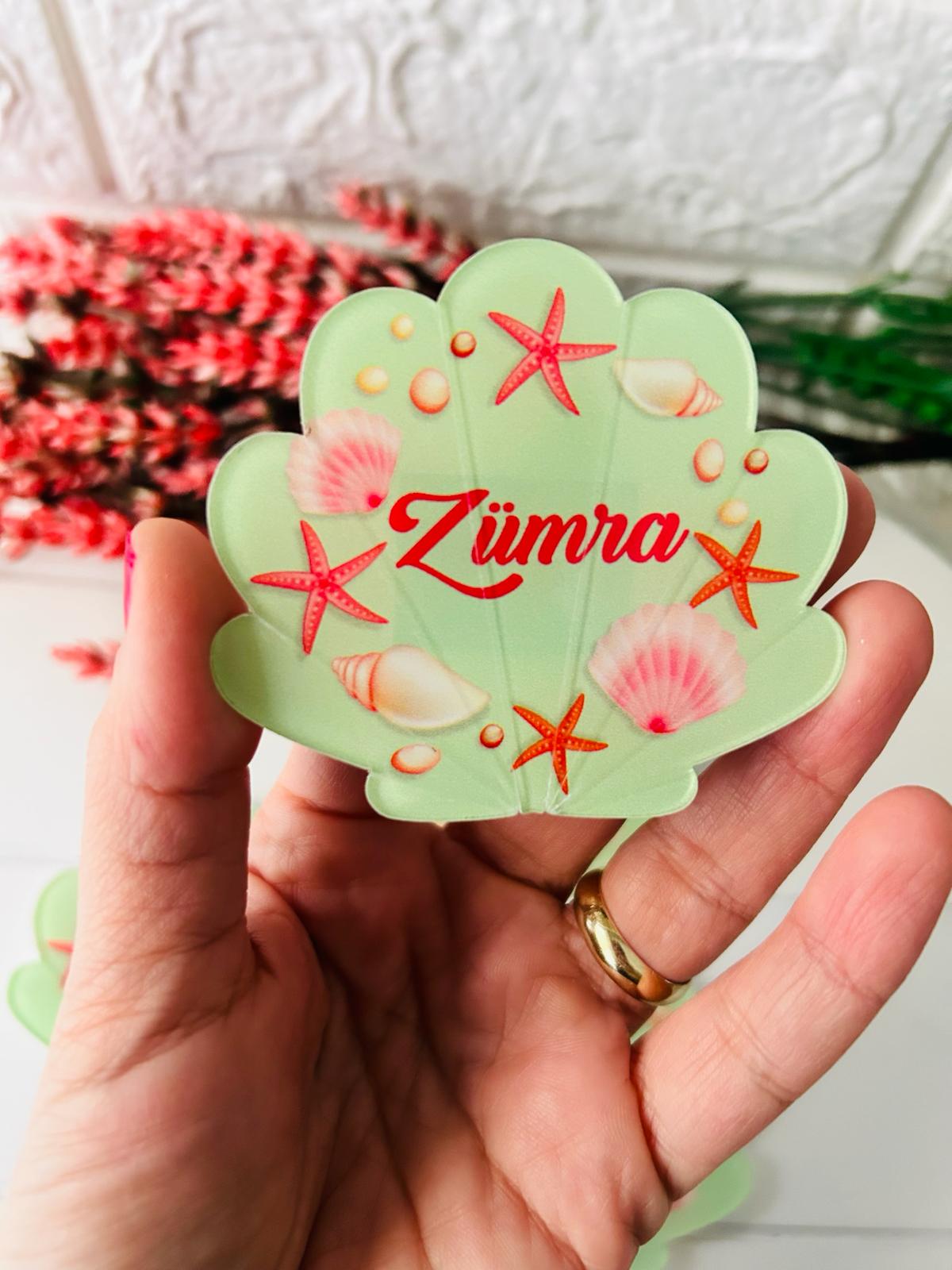 İstiridye Temalı Pleksi Magnet