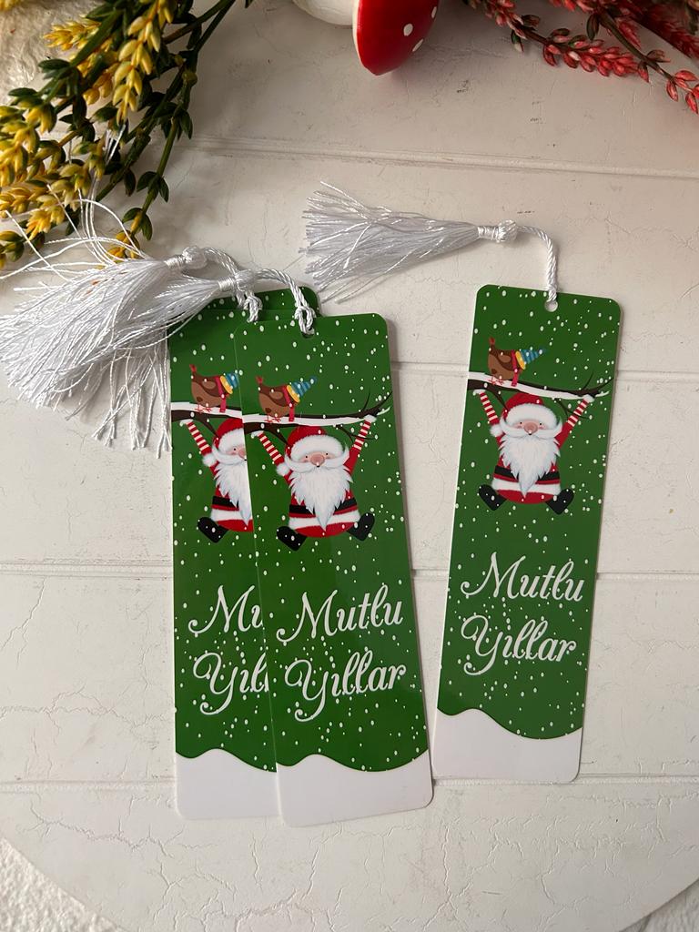 Noel-Yeni Yıl-Yılbaşı Temalı Kitap Ayracı