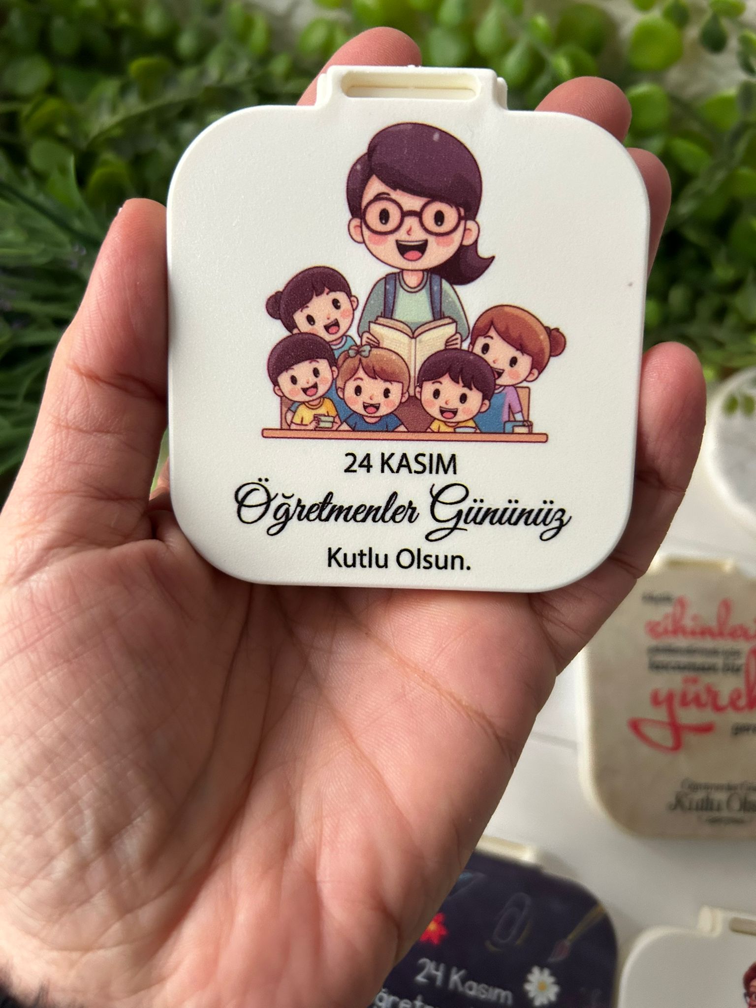 Öğretmenler Günü  Temalı Kare Pleksi Ayna