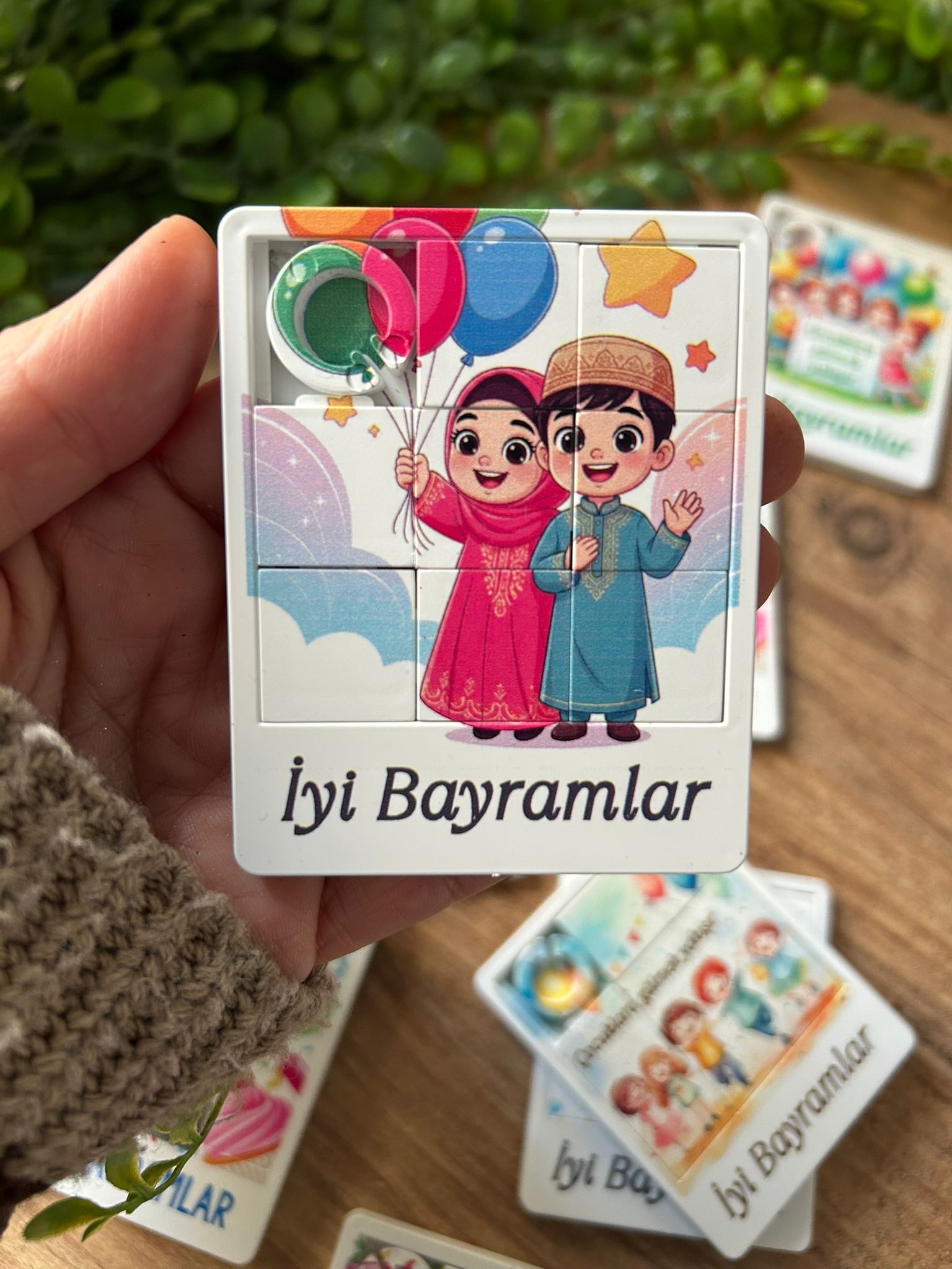 Çocuklar İçin Eğitici Bayram Temalı Puzzle -  8 Parça İslami Yapboz