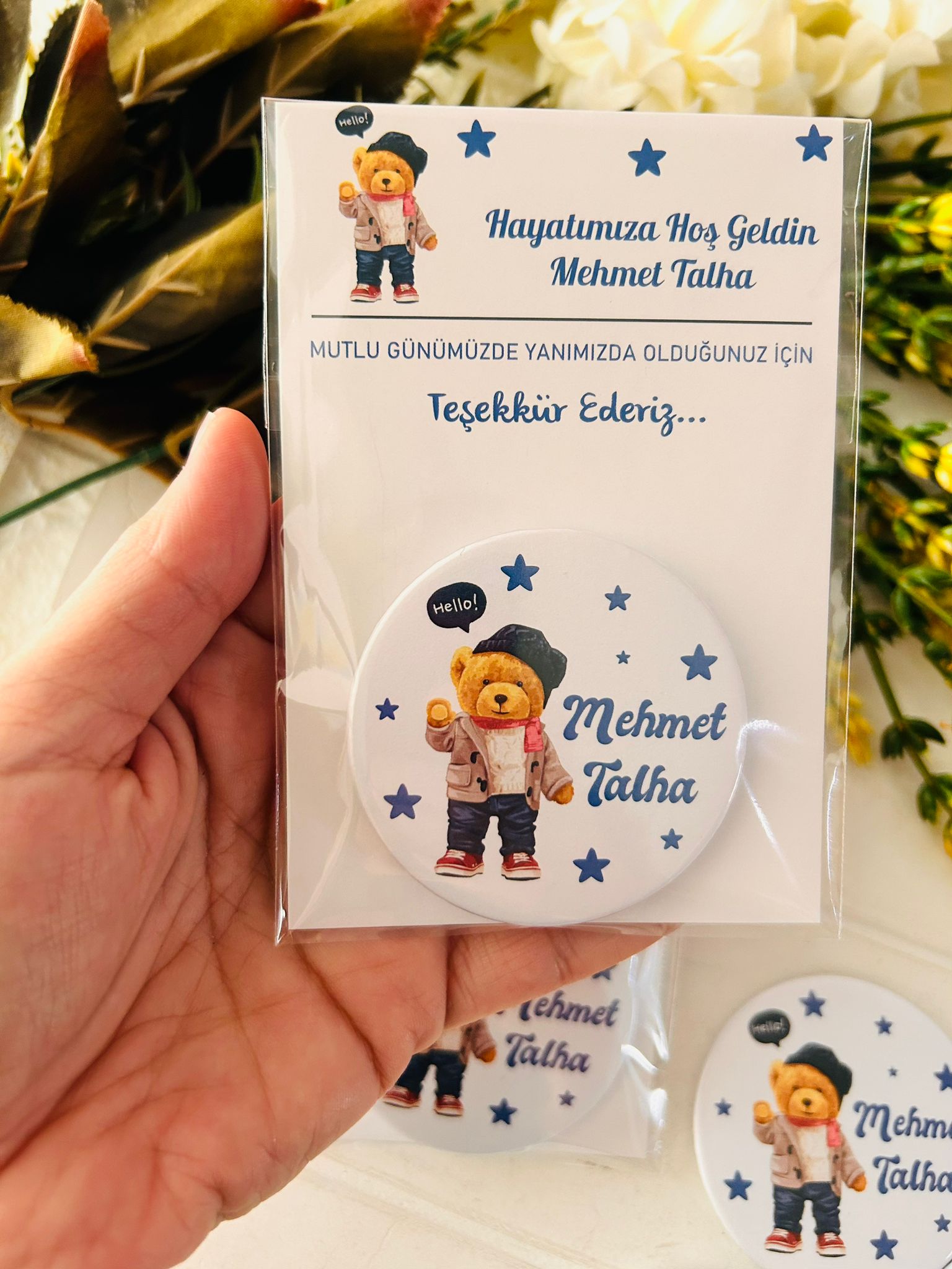 Ayıcık Desen  Açacak Magnet
