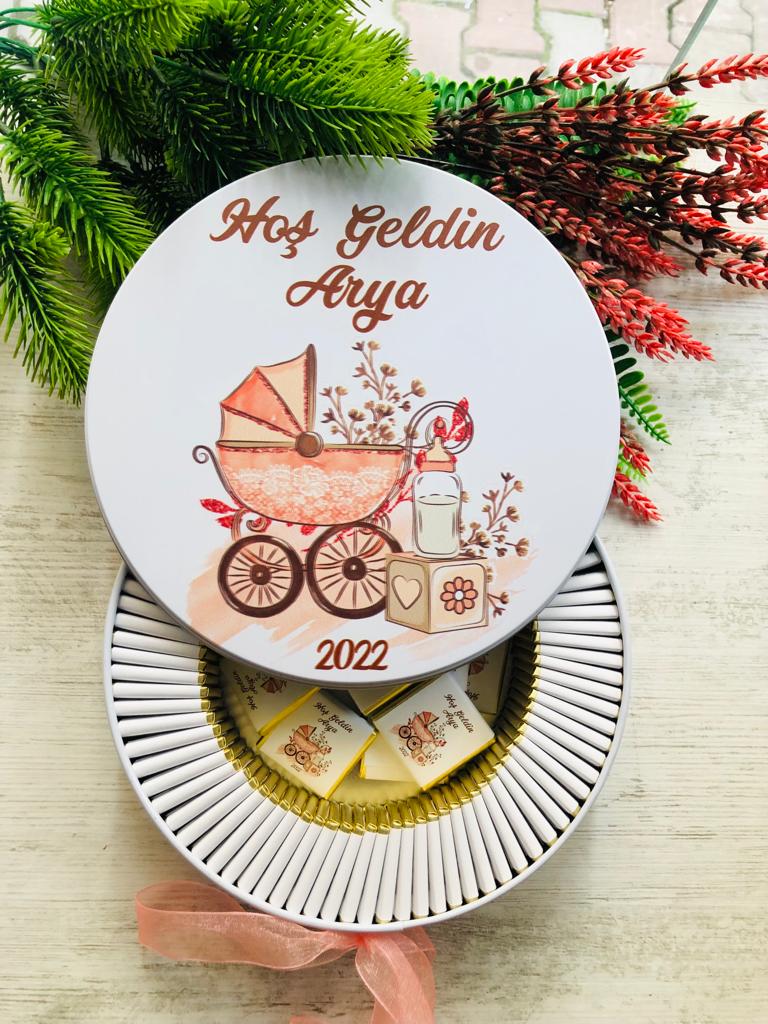 BEBEK ARABASI TEMALI ÇİKOLATA KUTUSU