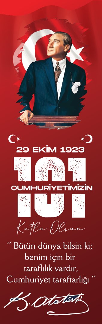Cumhuriyet  29 Ekim Temalı Kitap Ayracı