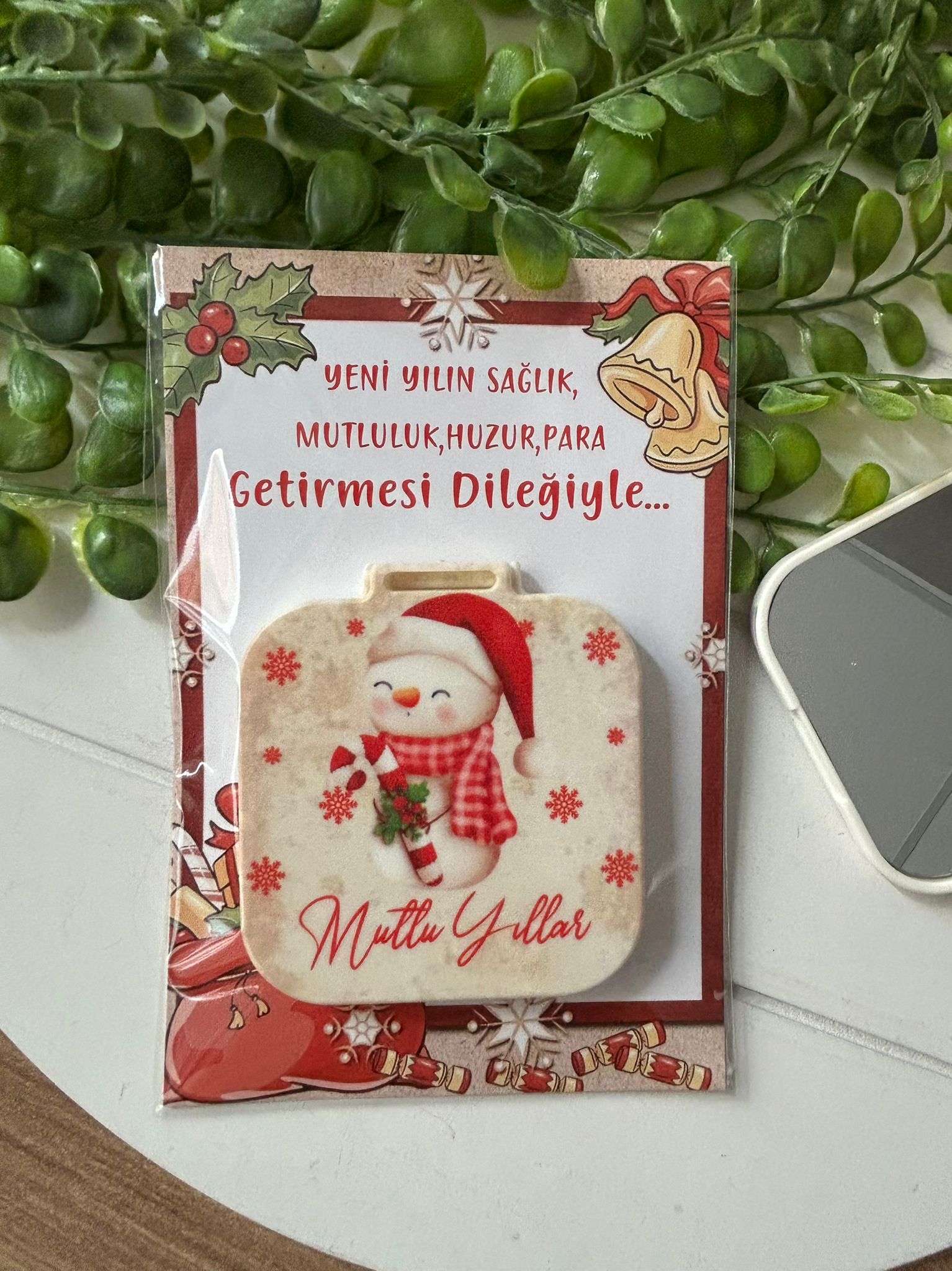 Yeni Yıl-Noel-Yılbaşı Kare Ayna