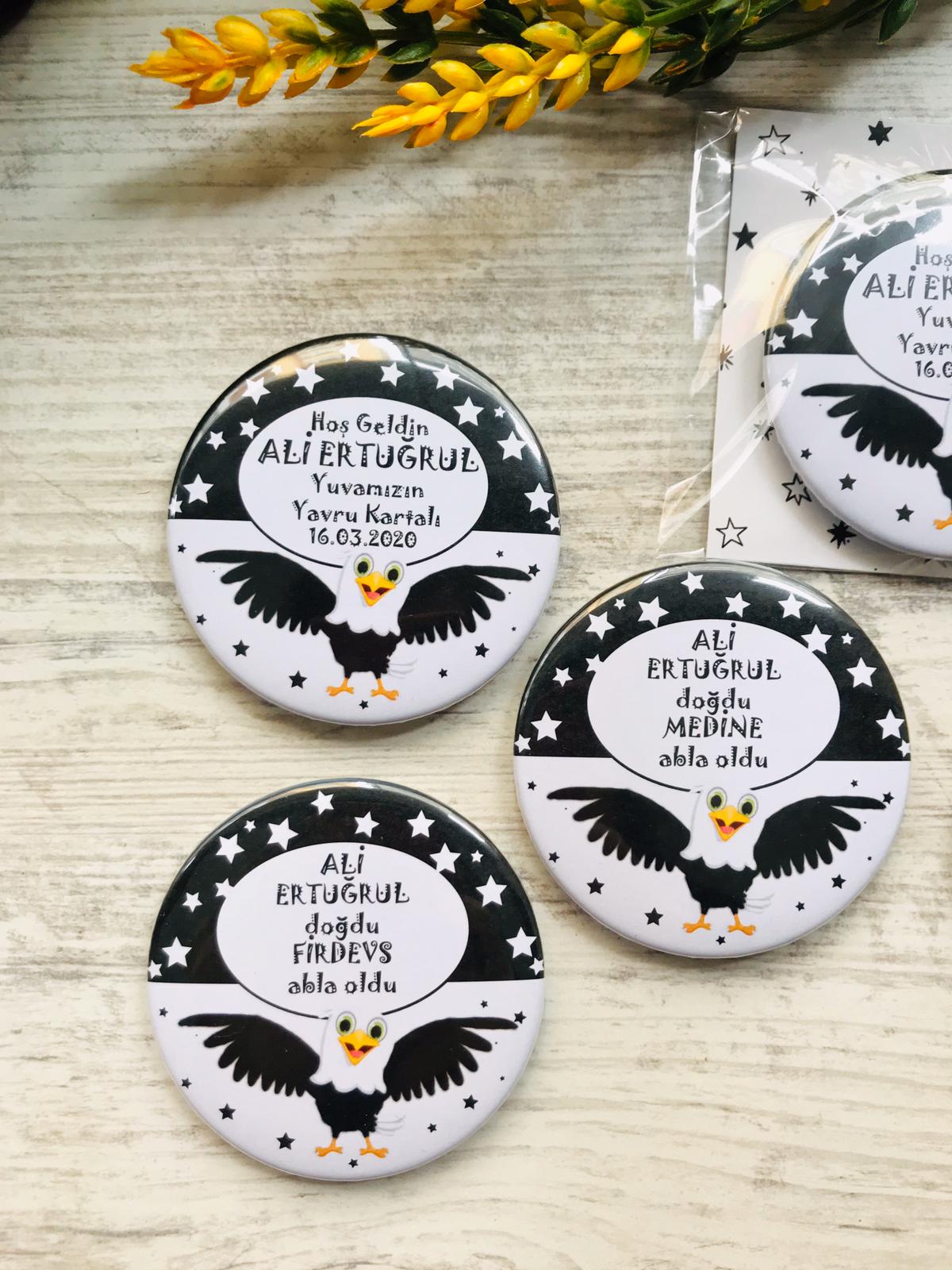 Kartal Temalı Metal Açacak Magnet