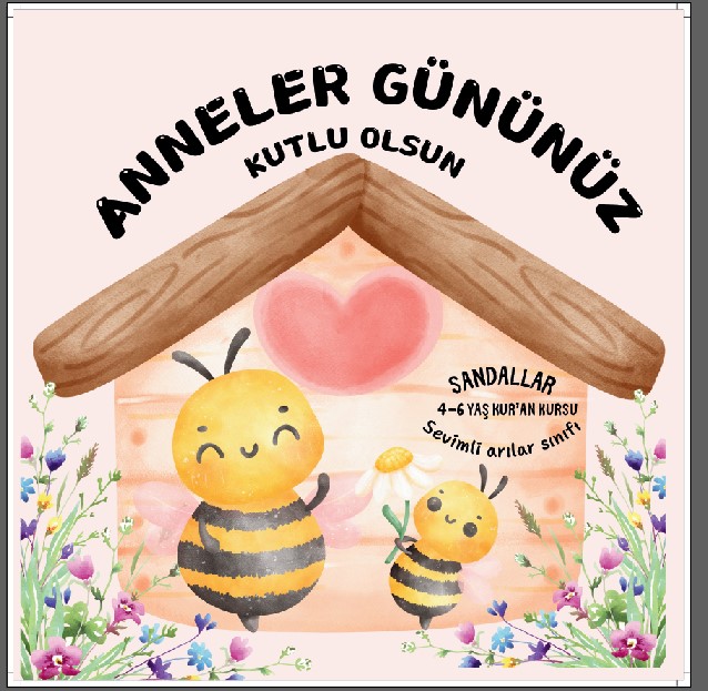 Anneler Günü  Temalı Kare Pleksi Ayna
