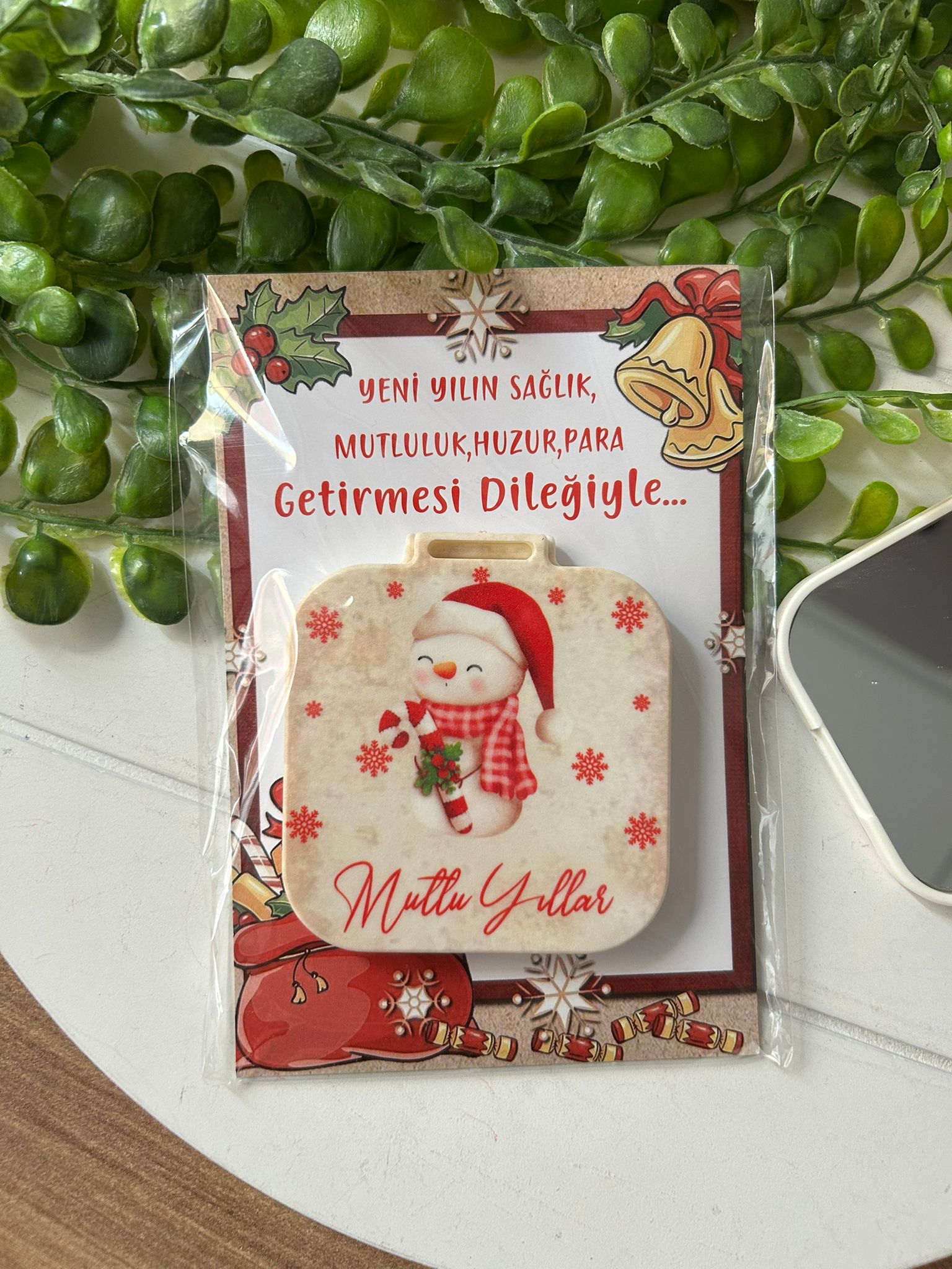 Yeni Yıl-Noel-Yılbaşı Kare Ayna