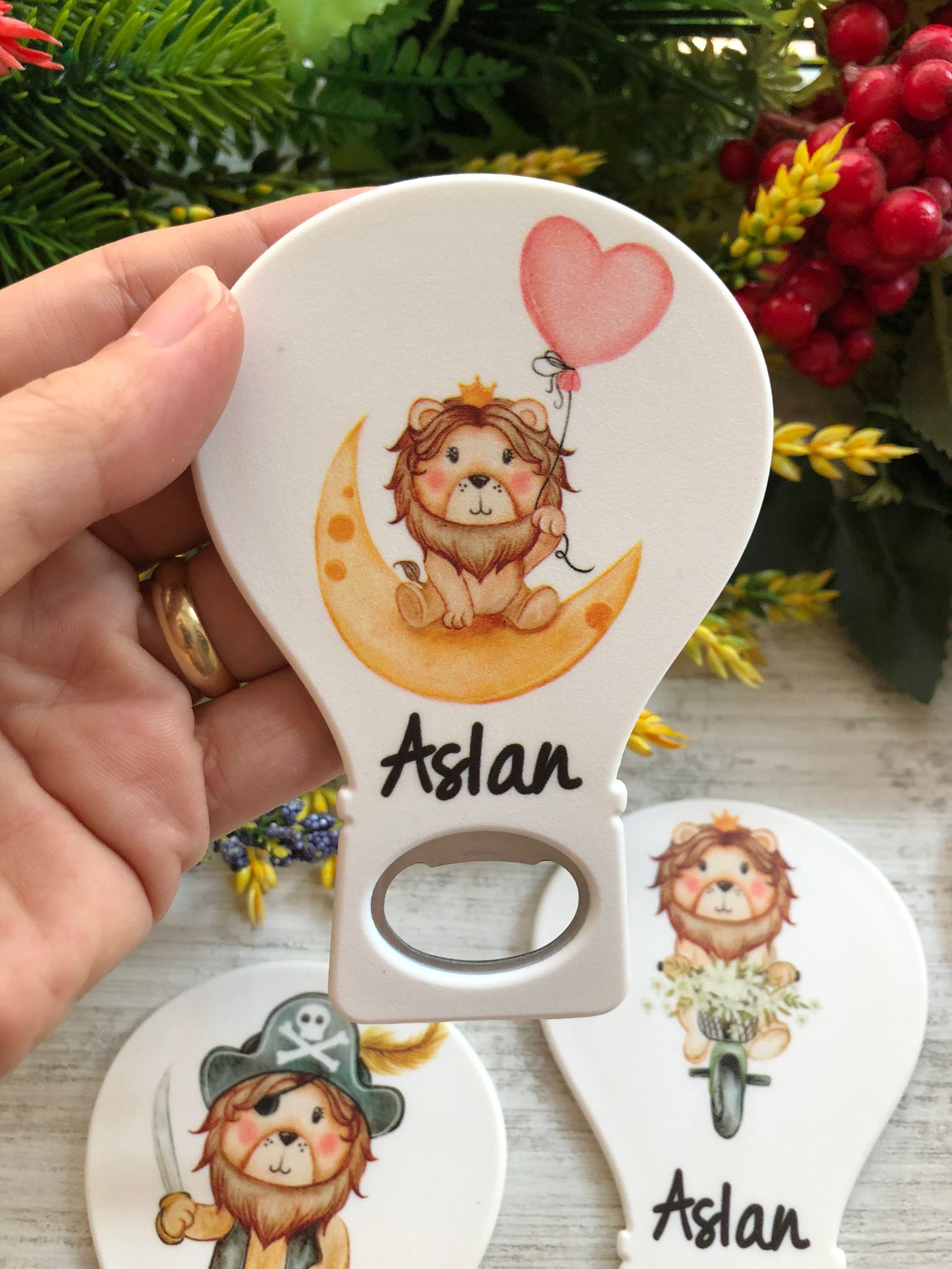 Balon Açacak Magnet Aslan Temalı