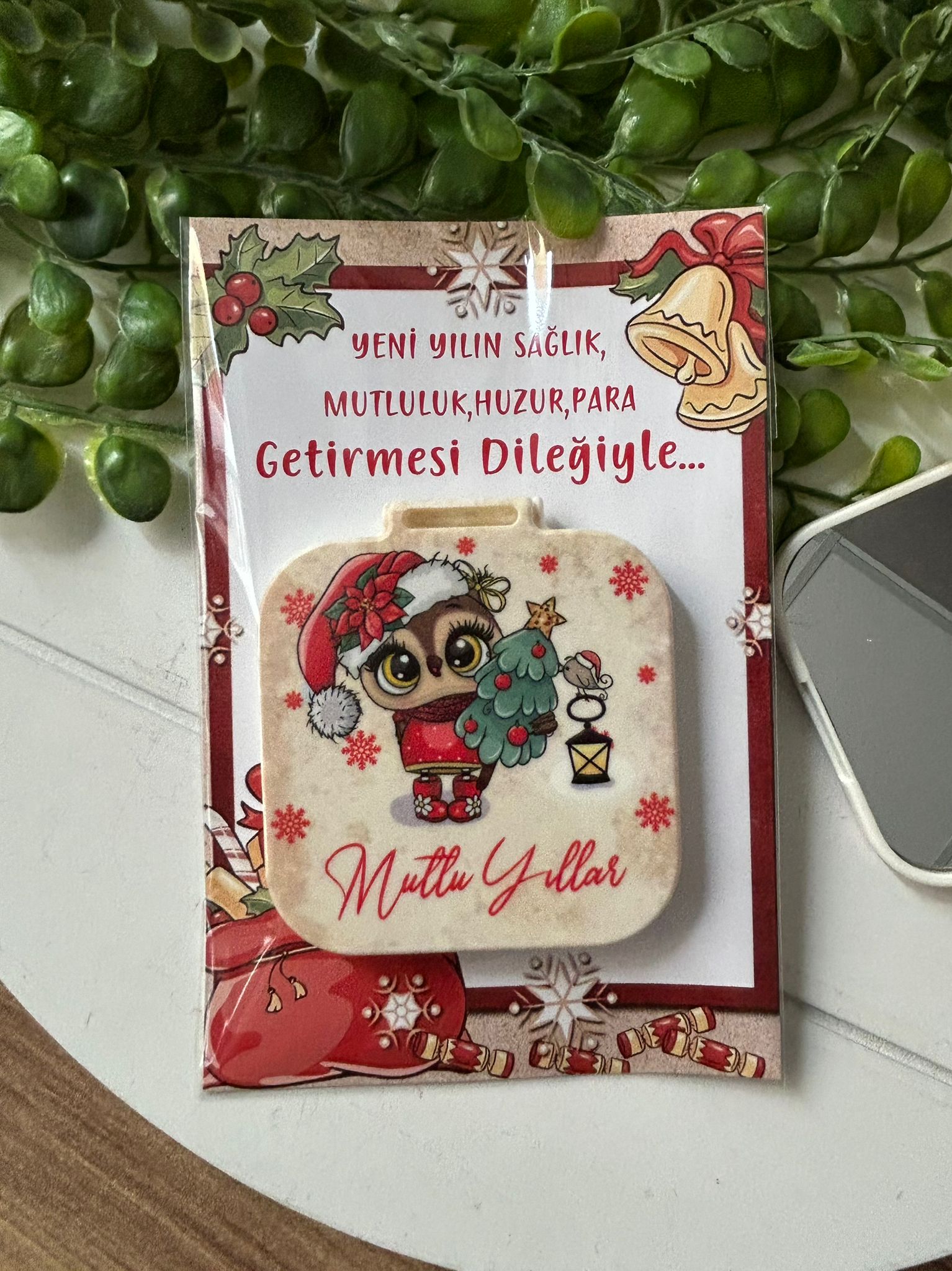 Yeni Yıl-Noel-Yılbaşı Kare Ayna