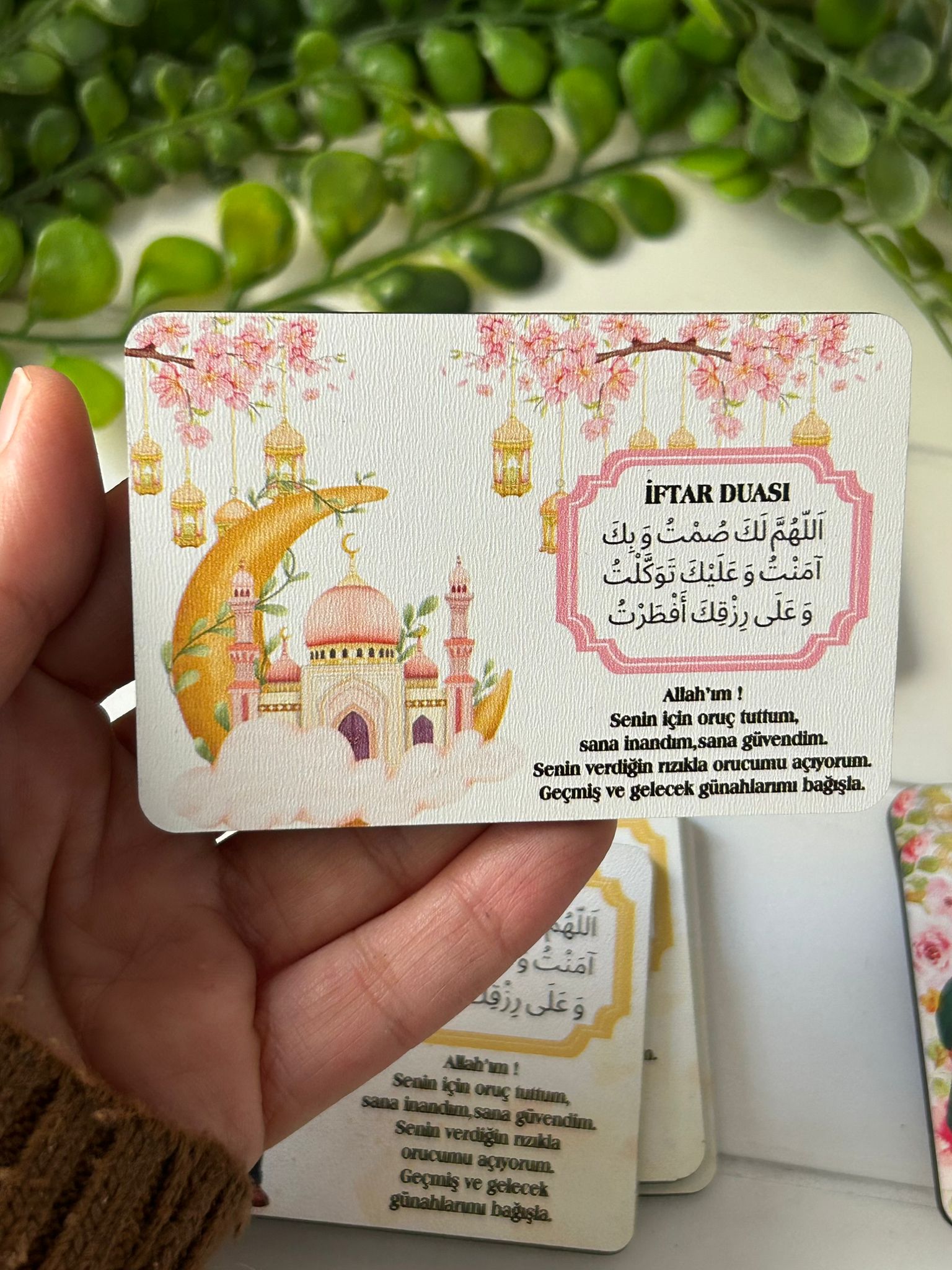 Ramazan -İftar Duası Ahşap Magnet