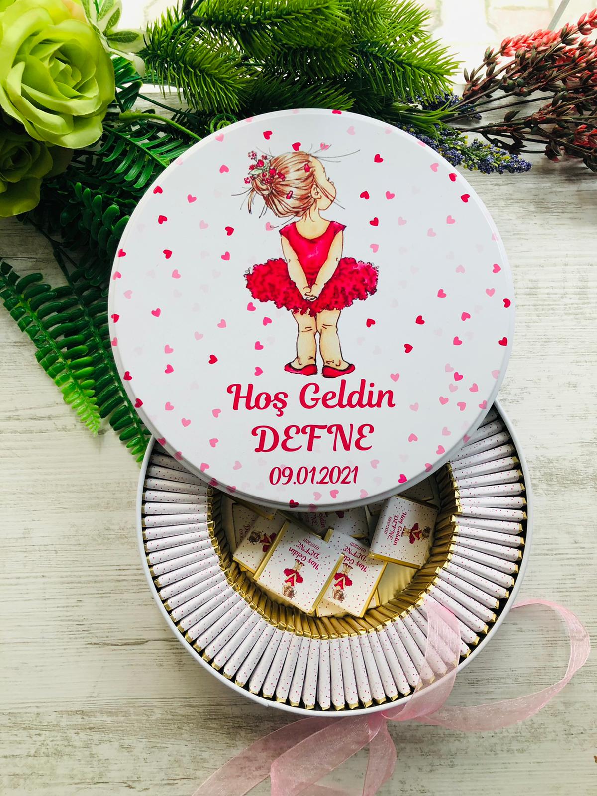 KÜÇÜK BALERİN TEMALI ÇİKOLATA KUTUSU