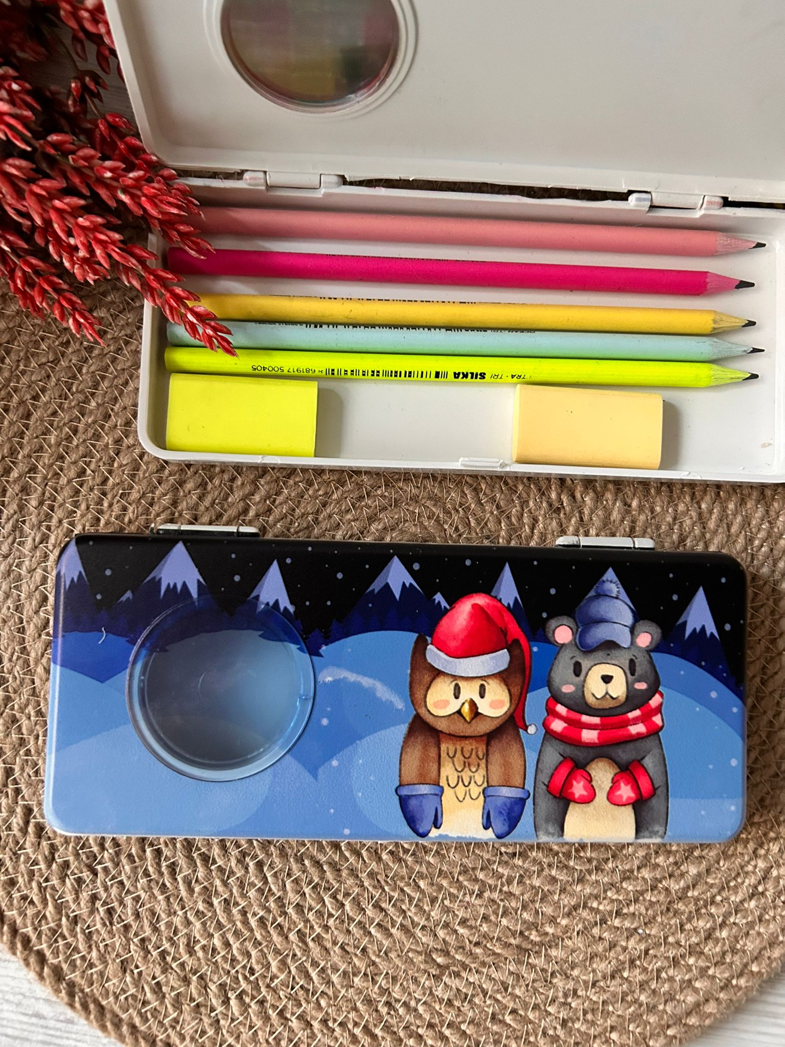 NOEL-YENİ YIL TEMALI PLASTİK KALEMLİK