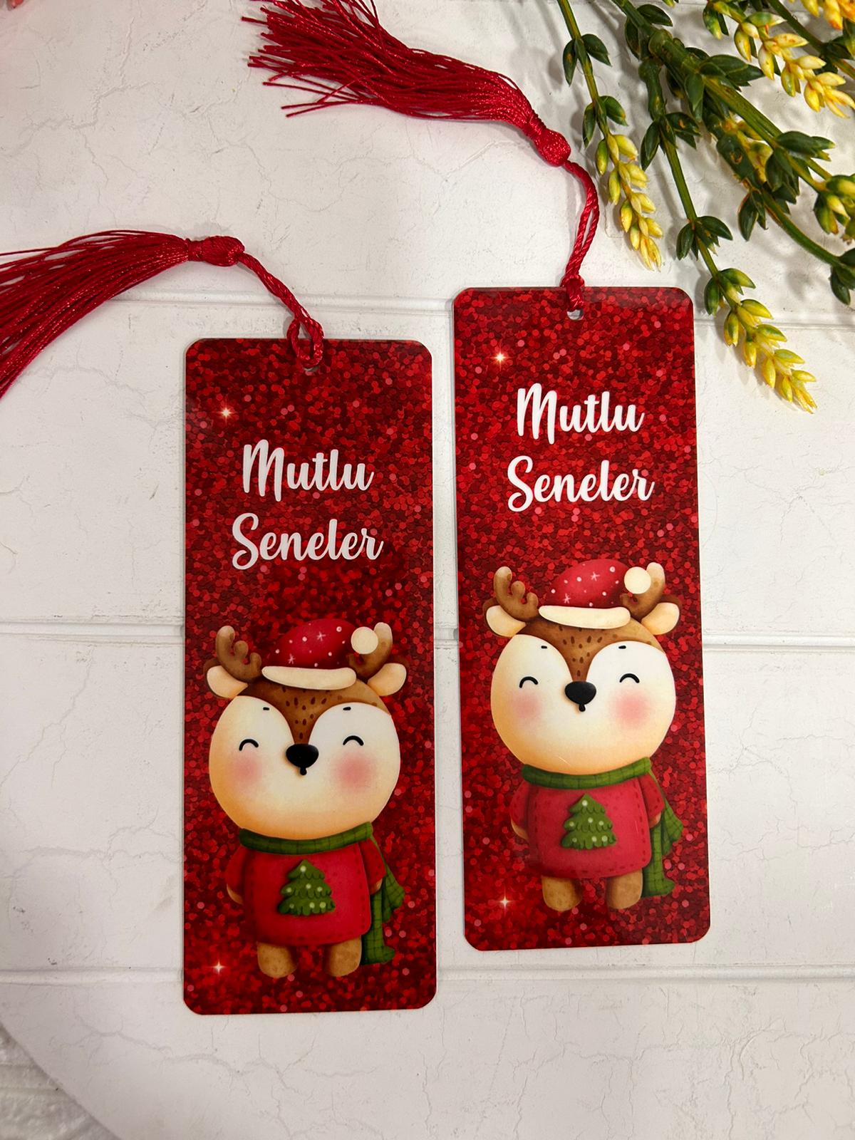 Noel-Yeni Yıl-Yılbaşı Temalı Kitap Ayracı